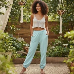 Sundry Sky Blue Jogger Pants